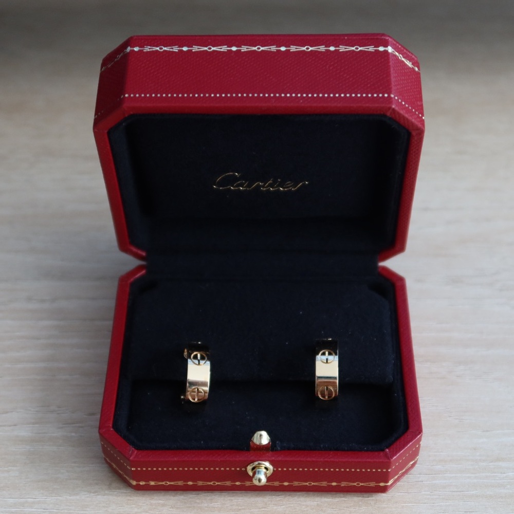 Cartier Classic Yellow Gold Hoop Earrings